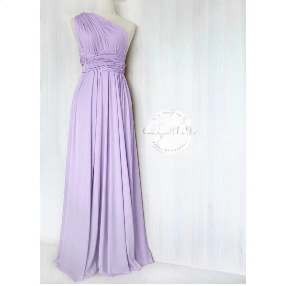 Bridgettebelles  multi way lilac bridesmaid dress